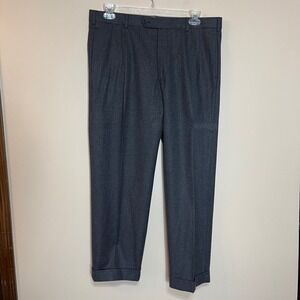 Brooks Brothers 1818 Madison Wool Trousers 37W 29L Charcoal Gray